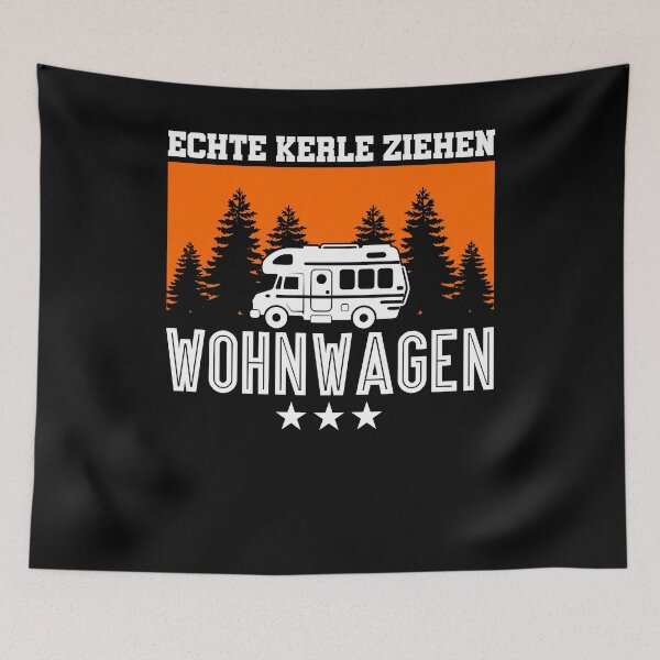 Item preview, Real guys pull caravan motif for campers camping designed and sold by PlatonisDesign.