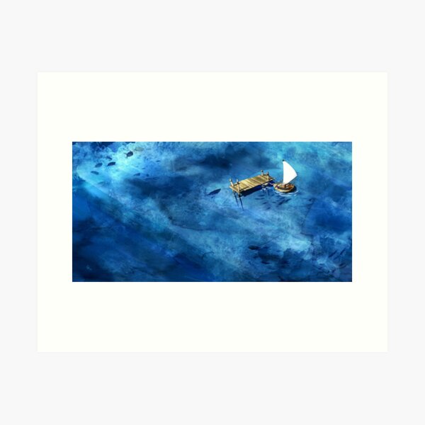 Blue Art Print