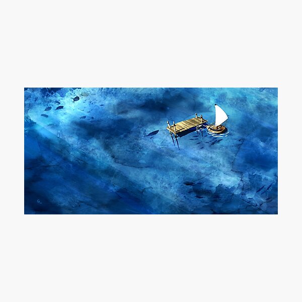 Blue Photographic Print