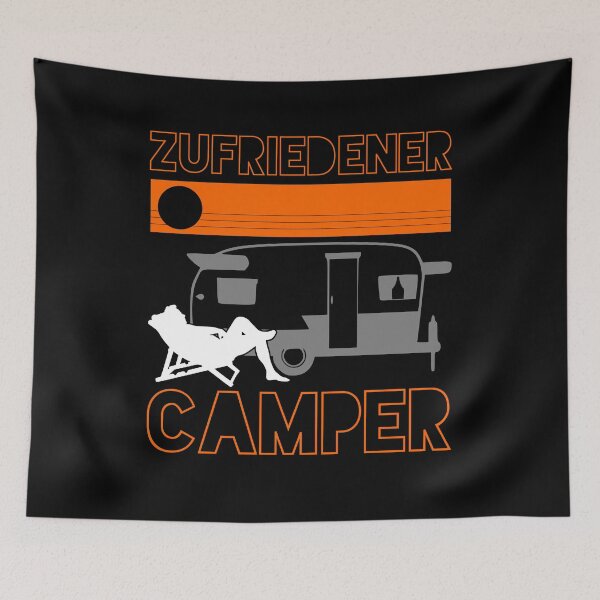 Item preview, Satisfied camper gift for camping friends designed and sold by PlatonisDesign.