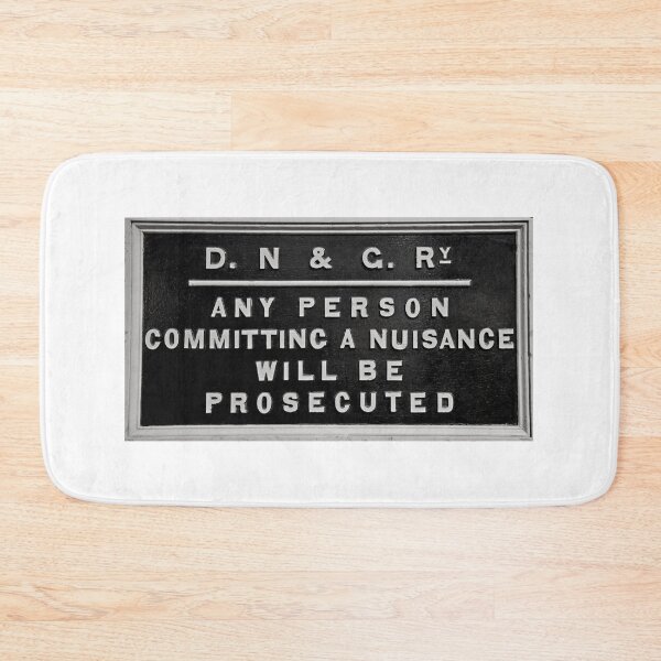 Item preview, D,N & G Railway nuisance sign designed and sold by Random Railways.