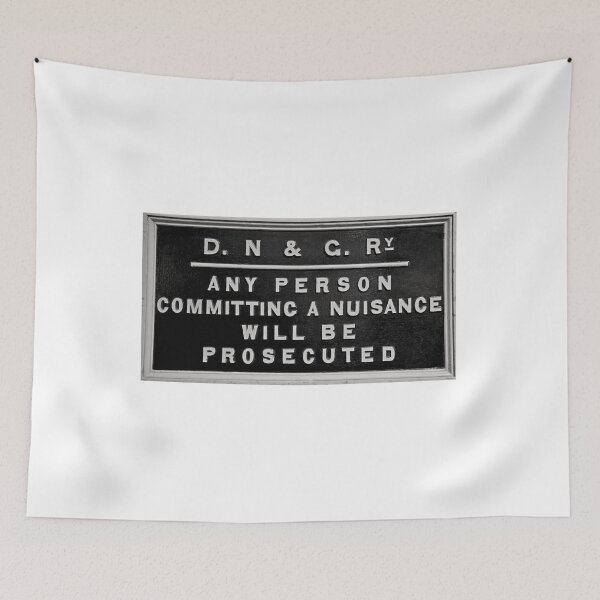 Item preview, D,N & G Railway nuisance sign designed and sold by Random Railways.