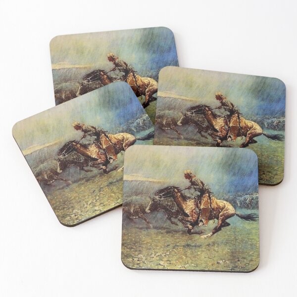 Item preview, Frederick Remington Western Art “The Stampede” designed and sold by PatricianneK.