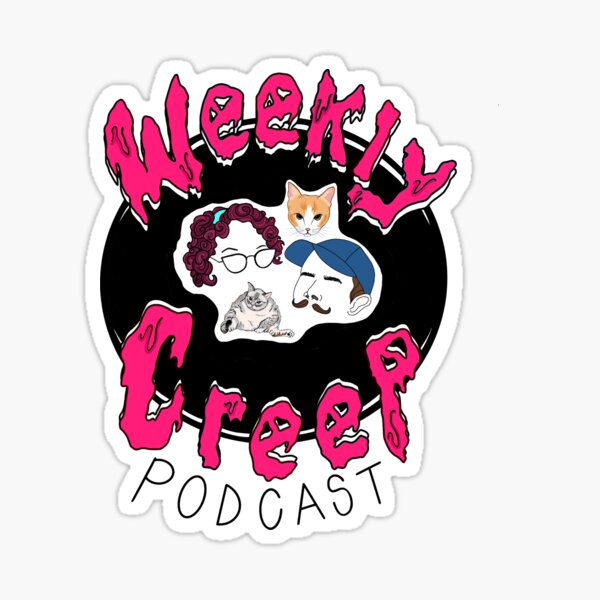 Weekly Creep Pink Logo Sticker