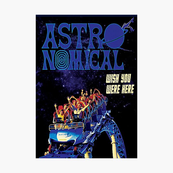 Travis Astroworld Concert Poster Photographic Print