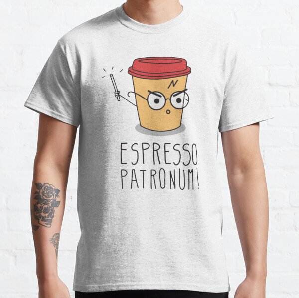 Sort de baguette magique Espresso en colère T-shirt classique