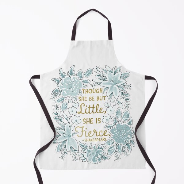 Item preview, Though She Be But Little, She is Fierce: Shakespeare Quote Typography | Mint & Gold designed and sold by KearonAlexandra.