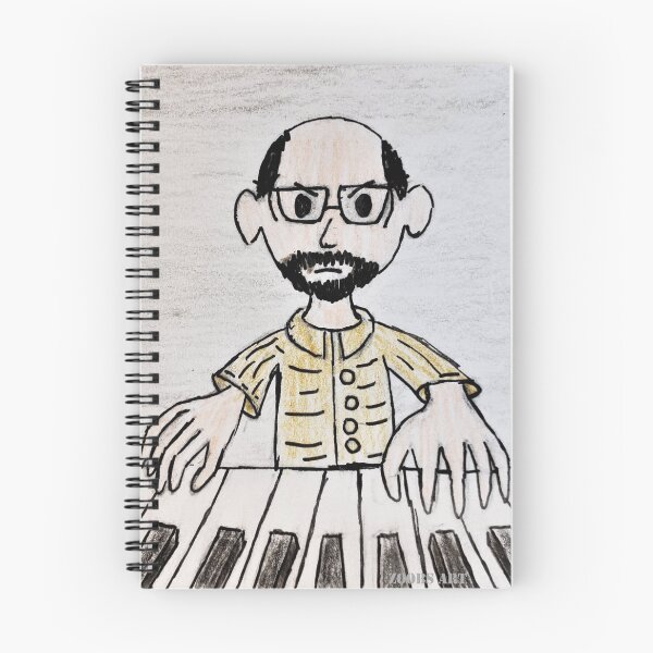 Item preview, George Winston Plays the Red Piano Jazz Artist Comic Music Graphic designed and sold by GrudleBay.