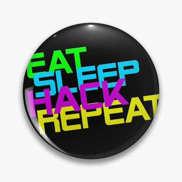 Item preview, Eat sleep hack repeat designed and sold by Bald Guy.