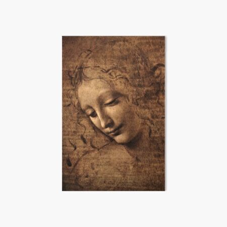 Leonardo da Vinci - La scapigliata Art Board Print