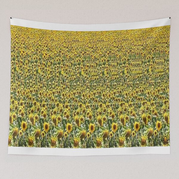 Item preview, Flying Over Sunflower Field Stereogram designed and sold by JMarP.