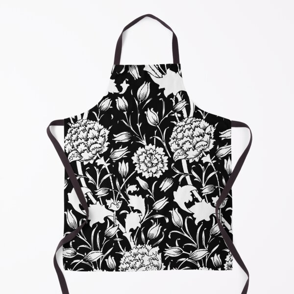 Item preview, Vintage Monochrome Tulips Floral Wallpaper Pattern designed and sold by ClickForMore.