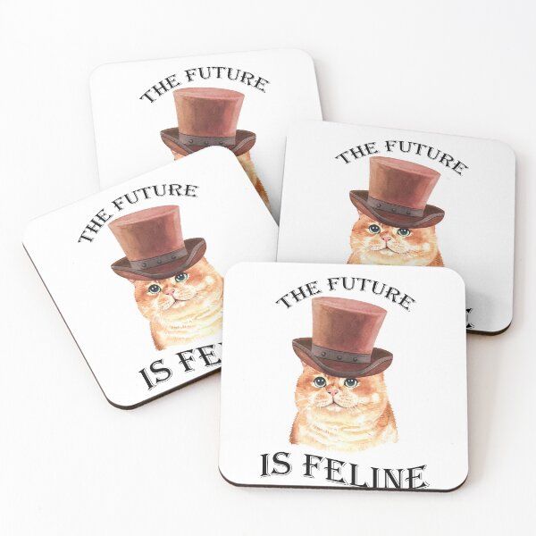 Item preview, the future is feline designed and sold by kmf1313.
