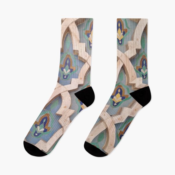 Item preview, Geometric beige and blue tile pattern designed and sold by Joejo19.