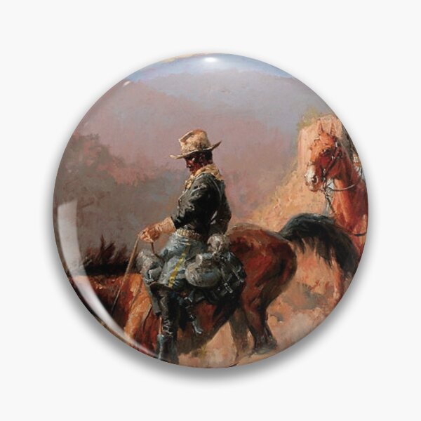 Item preview, Frederick Remington Western Art “With the 10th Cavalry” designed and sold by PatricianneK.