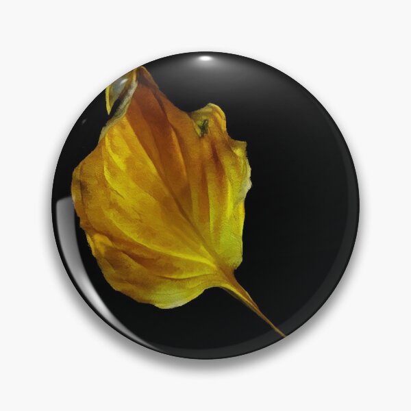 Item preview, Yellow Leaf on Black  designed and sold by AMGImpressions.