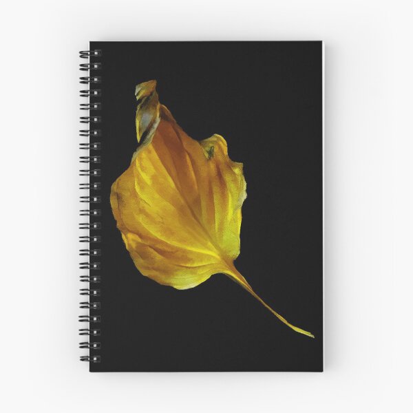 Item preview, Yellow Leaf on Black  designed and sold by AMGImpressions.