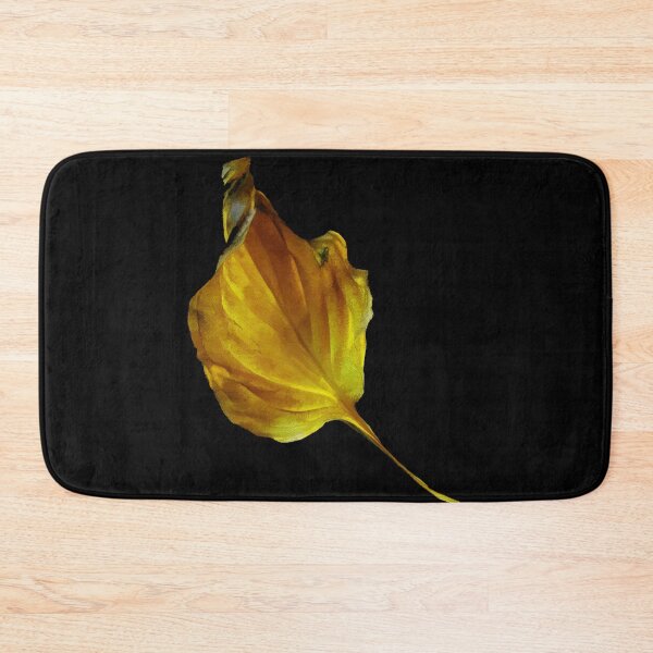 Item preview, Yellow Leaf on Black  designed and sold by AMGImpressions.