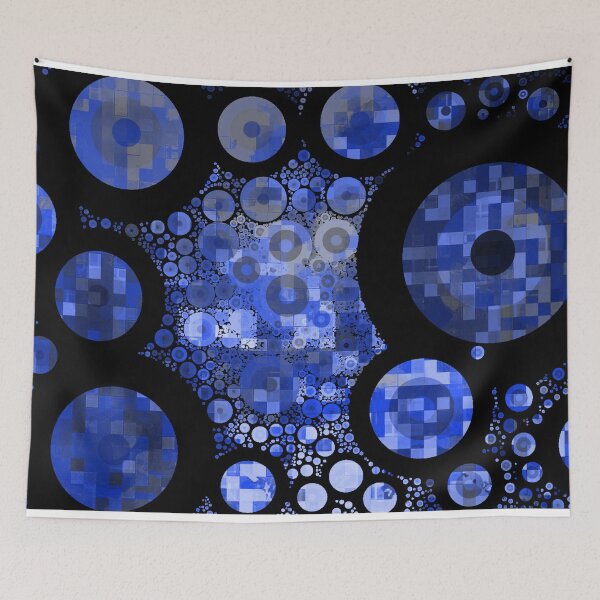 Item preview, Blue Raindrops in a Puddle Absolutely Impossible Pattern  designed and sold by LJWDesigns.