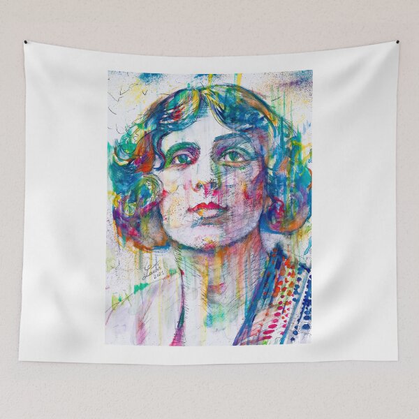 Item preview, VITA SACKVILLE-WEST watercolor portrait .1 designed and sold by lautir.