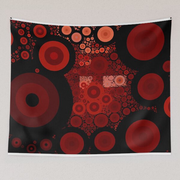 Item preview, Red drops in a Puddle Absolutely Impossible Pattern  designed and sold by LJWDesigns.
