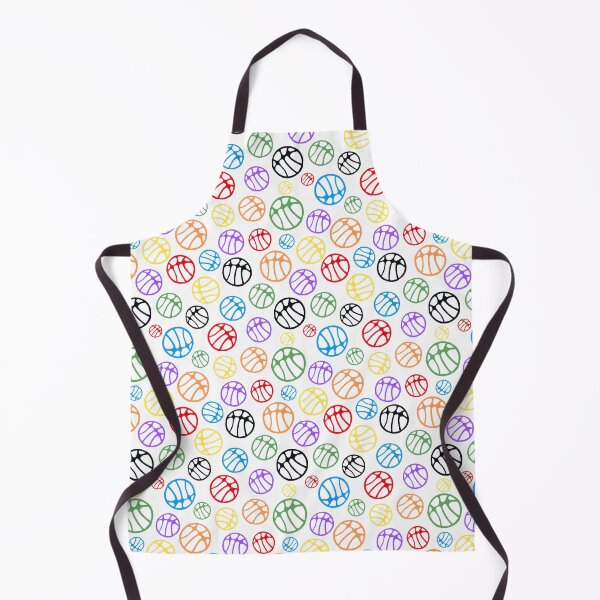 Item preview, Colorful Basketball Ball Pattern on White designed and sold by OneLook.