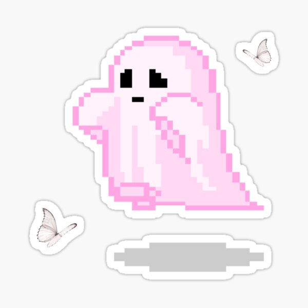 Artikel-Vorschau von Ghost Kawaii Pixel Art Schmetterlinge, designt und verkauft von sandovaltuesday.