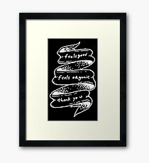 Duchovny Inspired (D) Framed Print