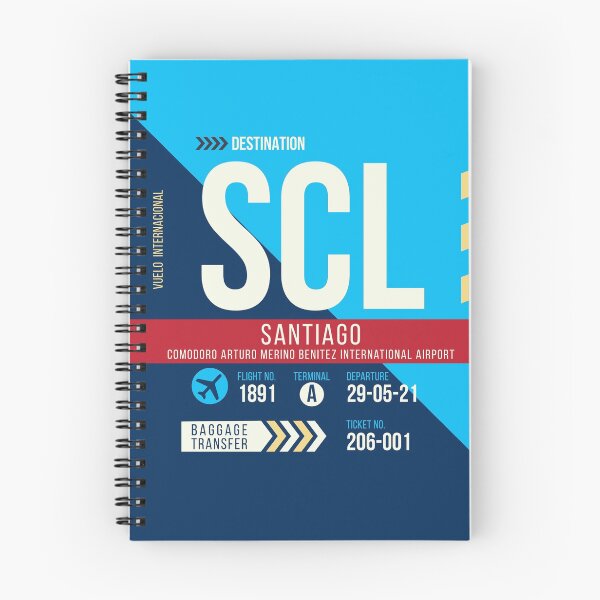 Item preview, Santiago de Chile (SCL) Airport Code Baggage Tag designed and sold by SLAG-Creative.