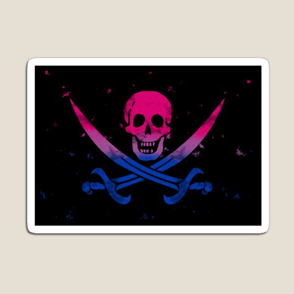 Item preview, Bi Pirate Flag designed and sold by Emrysartistry.