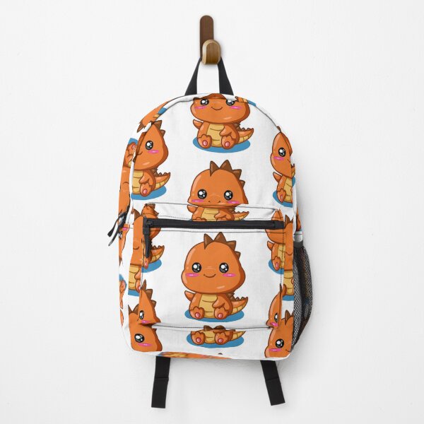Item preview,  small and cute orange dinosaur designed and sold by crazy merchs.
