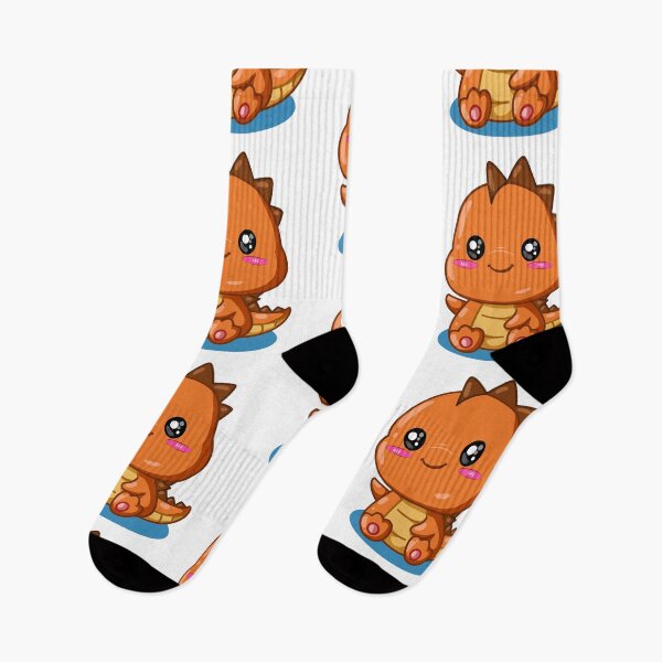 Item preview,  small and cute orange dinosaur designed and sold by crazy merchs.