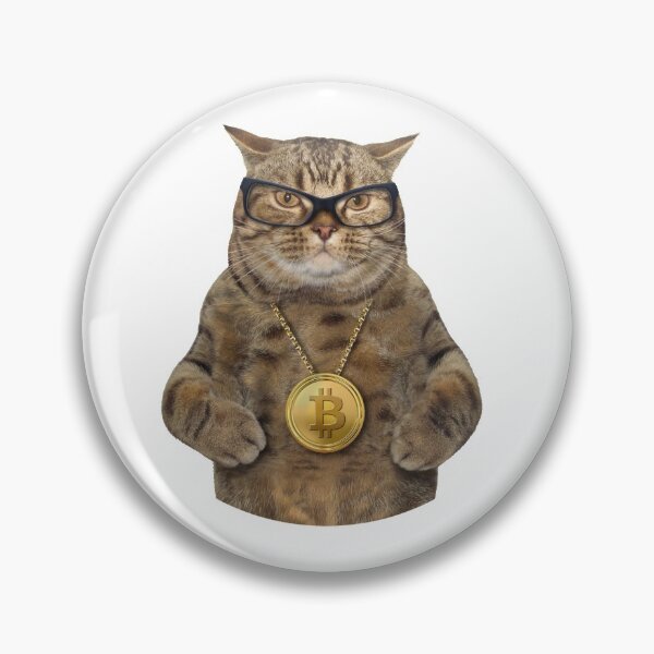 Item preview, Bitcoin (BTC), Cryptocurrency, Blockchain Kitty, Funny Cat T-Shirt designed and sold by WinningUniverse.