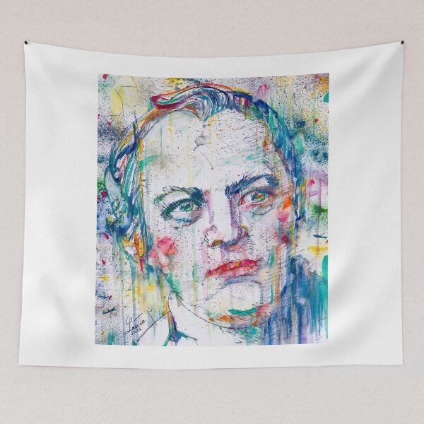 Item preview, WILLIAM BLAKE watercolor portrait designed and sold by lautir.