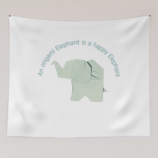 Item preview, Un elefante de origami es un elefante feliz designed and sold by P-aws.