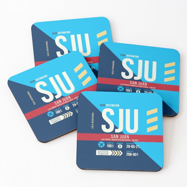 Item preview, San Juan (SJU) Airport Code Baggage Tag designed and sold by SLAG-Creative.