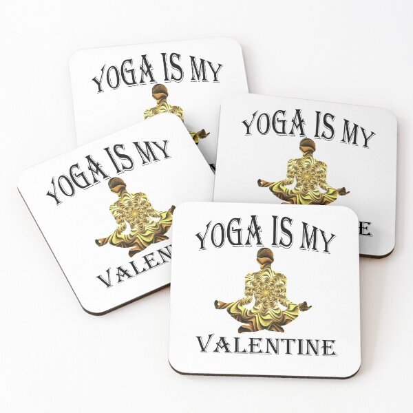 Item preview, yoga is my valentine designed and sold by kmf1313.
