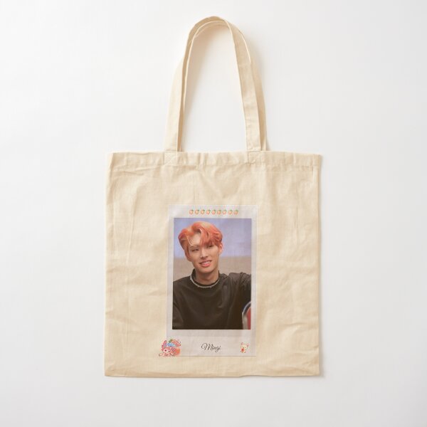 ateez mingi polaroid stickers Cotton Tote Bag