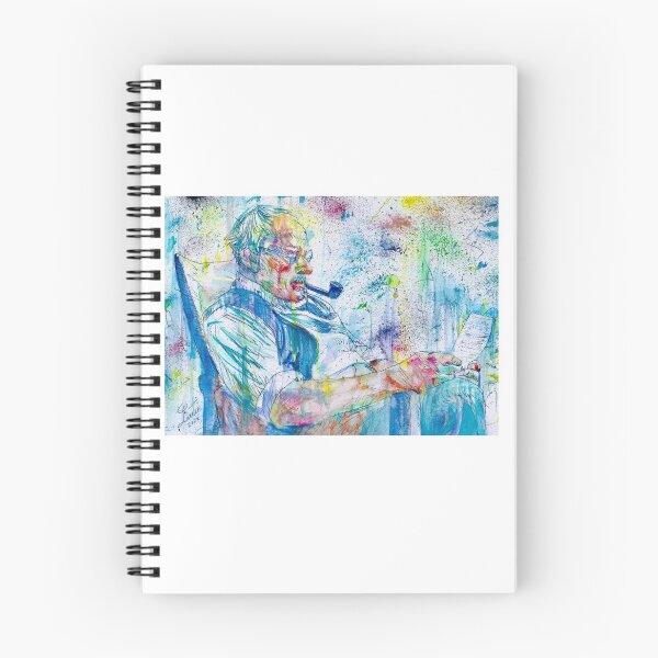 Aperçu de l'œuvre CARL JUNG lecture - portrait à l'aquarelle créée et vendue par lautir.