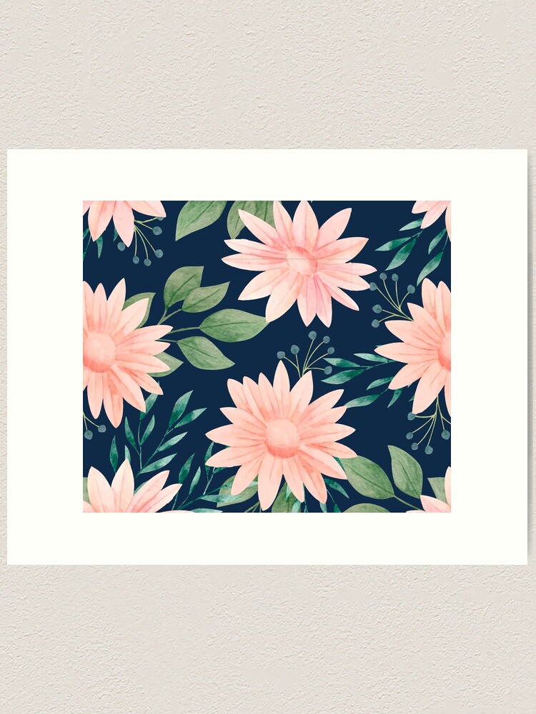 floral pattern  Art Print for Sale by timegraf