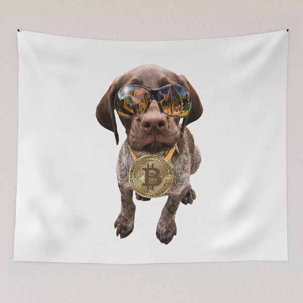 Item preview, Bitcoin (BTC), Cryptocurrency, Crypto, Funny Bitcoin Dog T-Shirt designed and sold by WinningUniverse.