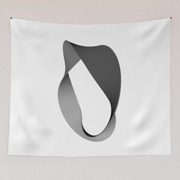 Item preview, Moebius ribbon black and white designed and sold by Art-Browny.
