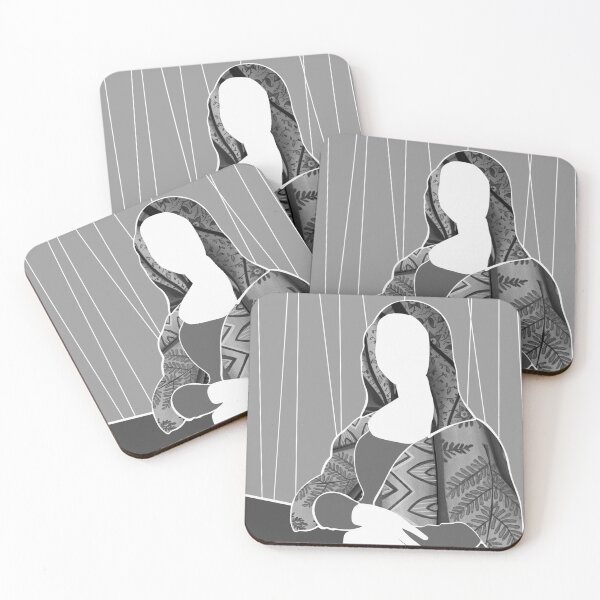 Item preview, Gray Mona Lisa designed and sold by Mallory Bernard.