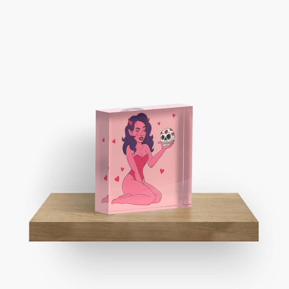 DEVIL PINUP Acrylic Block