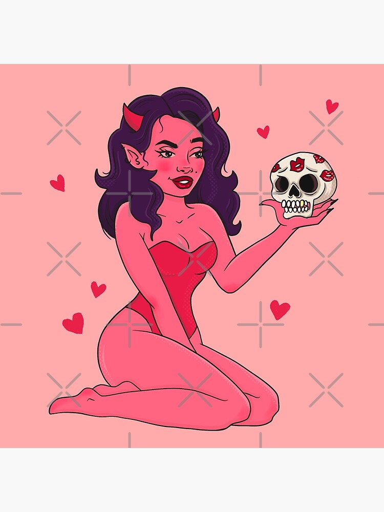 DEVIL PINUP by xxzbat