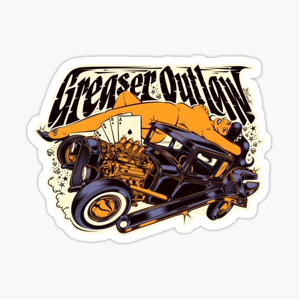 GREASER OUTLAW Sticker