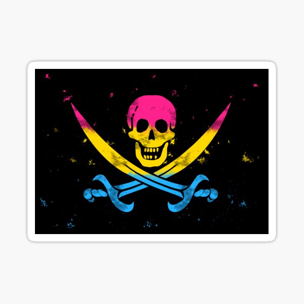 Item preview, Pan Pirate Flag designed and sold by Emrysartistry.
