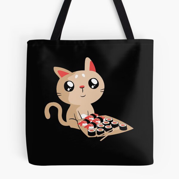 Item preview, Cute Cat With Sushi Rolls designed and sold by OnepixArt.