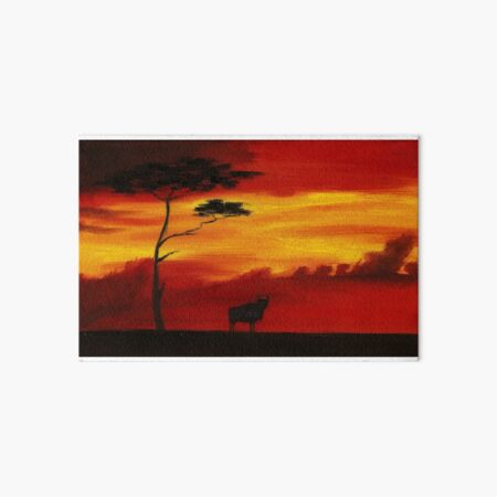 buffalo silhouette painting