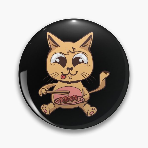 Item preview, Cute Cat Eating Sushi designed and sold by OnepixArt.